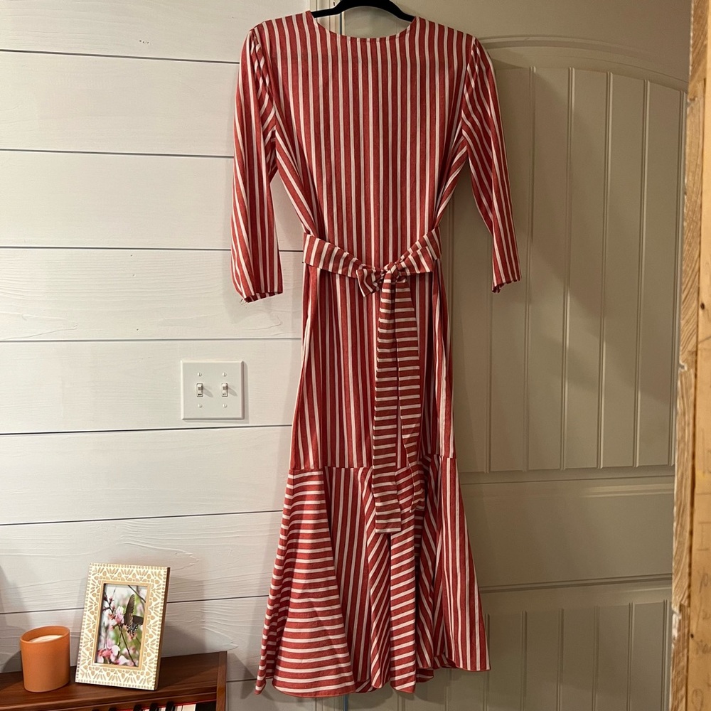 Striped Red Dress